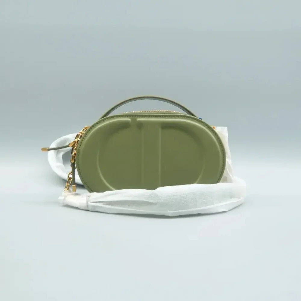 100% Authentic Dior CD Signature Green Leather Shoulder Bag 1915-08824 - Picture 3 of 12